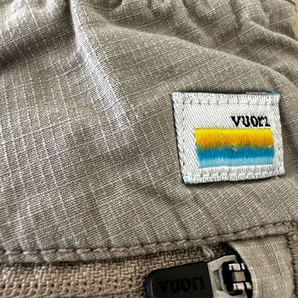 Vuori The Rise And Shine Organic Cotton Athletic Casual Gray Jogger Active Pants - Picture 10 of 13